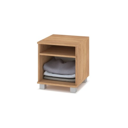 Amanda bedside table, 400x420x450 gold oak/graphite-1