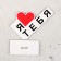 Stele "I love you" 15x10x4cm