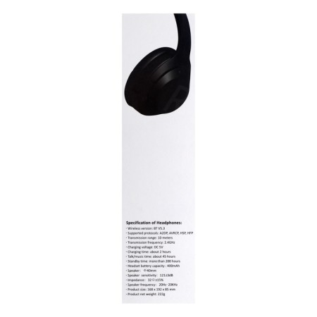 Headphones MZ300, wireless, full -size, microphone, BT 5.3, 400 mAh, black-9
