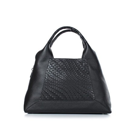 Bag women, genuine leather, 335x280x125 cm, black-2