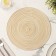 Serving napkin on the table "Duo", d = 30 cm, beige color