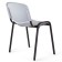 Stool Staff ISO Plast CF-009, black frame, gray plastic