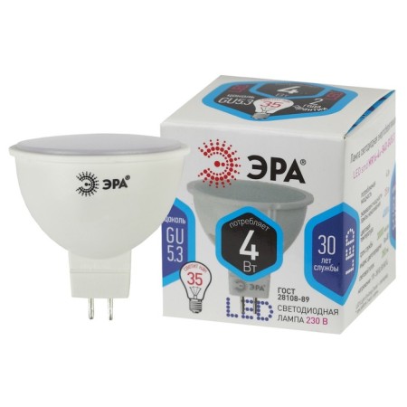 LED LED era Standard "Sofit", 4 W, GU5.3, 320 lm, 4000k, glow of white