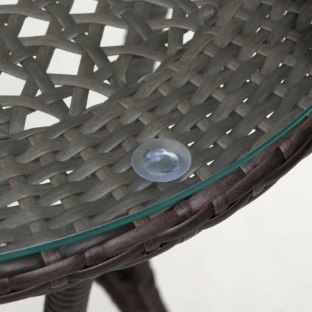 Sadovy table of artificial rattan 60x75cm wenge-3