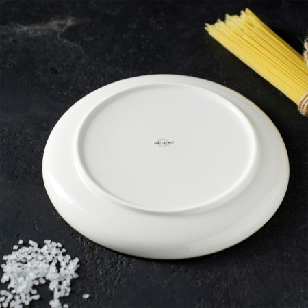 Porcelain plate with a magistro "Cerera" side, d = 20 cm, blue color-5