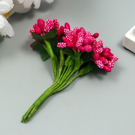 Flowers for decorating "inflorescence" bright pink 1 bouquet = 12 colors 8.5 cm-1