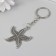Metal keychain "Sea star" 4.8x4.3 cm