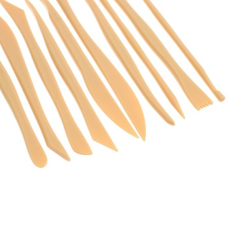 A set of sculpting tools, plastic, 10 items-3