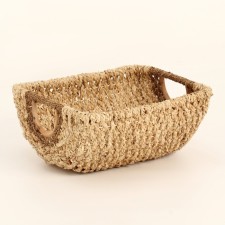 Wicker basket, 48x42x20 cm, corn sheet