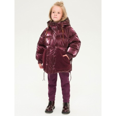 Jacket for girls, height 104 cm, blueberry color-7