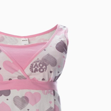 Night shirt female for pregnant women, pink color, size 50-5