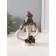 Polystone souvenir "steam on stone hearts with roses" under bronze 7.5x15.3x18 cm