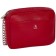 Cross-Body bag with Mumi zipper, external pocket, red color