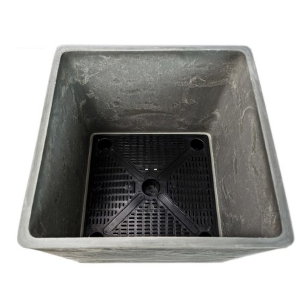 Kashpo for flowers and plants, light charcoal 40x40x40cm, 57l 10702059-1