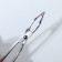 Pinzet in the form of scissors, straight, 8.2 cm, silver color