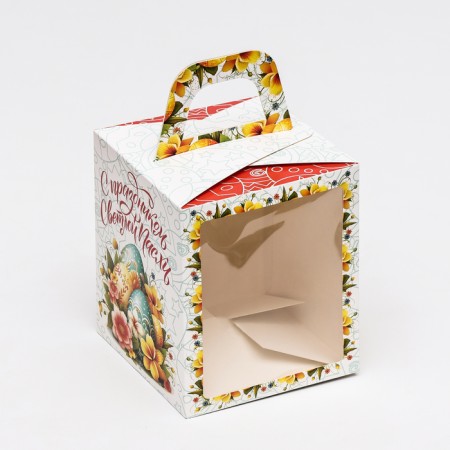 Easter box with the window "Bright Easter" 15 x 15 x 18 cm-2