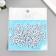 Beads for creativity plastic "Black numbers on white" set of 20 grams 0.7x0.7x0.4 cm