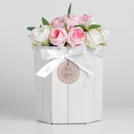 Box a gift folding hexagon for you, 17 x 14.8 x 19.5 cm