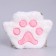 Children's fur bag "foot", pink, 23x18x2 cm
