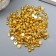 Decor for creativity Plastic "Half -Meshiline Golden" set 250 pcs 0.5x0.5x0.3 cm