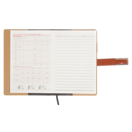 Organizer A5, with a header, 100 sheets, line, PVC cover, blue-2