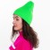 Female Winter hat, green color, size 52-56