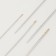 Sewing needles for modists, d = 0.7/0.8/1.1 mm, 3.8 - 5.3 cm, with a golden ear, 16 pcs