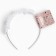 Hair cap "Flowers", white, 10 cm, princesses