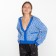 Cardigan female, color bright blue, size One size (42-46)