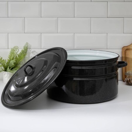 Enameled tank, 20 l, induction, graphite color-1