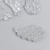 Decor for creativity plastic "Brilliant wings" silver 2.2x3.3 cm