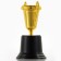 063V Cup, award figure, gold, plastic stand, 14.5 x 9 x 7.1 cm.