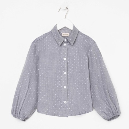 Children's shirt Minaku: Cotton Collection Color Gray, river 110-6