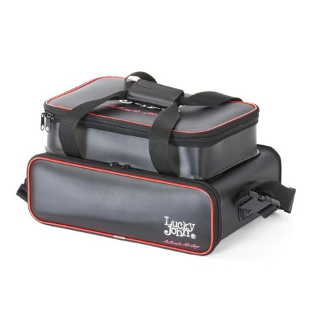 Fishing bag with boxes Lucky John Eva 380x250x190 Two departments
