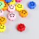 Beads for creativity Plastic "Smiley on the Flower" Bright set 20 grams 0.6x1x1 cm