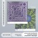 Scrapbooking paper bilateral "eclecticism silver and mehendi" density 180g 15.5x17cm