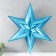 Figure "Star in the Star" Big Blue Metallic, 69.5x60.3 cm