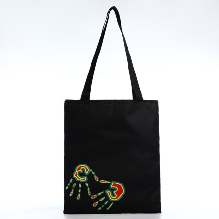 Bag Schoper "Hands" 35x0.5x40 cm, Department without lightning, without lining, black-2
