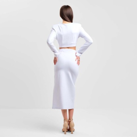 Women's costume (skirt and top) Mist, p.48, white-2