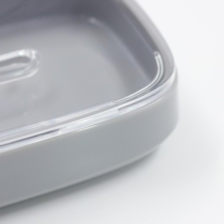 Joy Home soap dish, plastic, gray-1