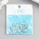 Decor for creativity Metal "Double Heart" silver 2.4x3.1 cm