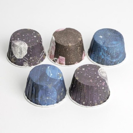 Form for baking cupcakes and cupcakes, confectionery packaging, “Cosmos”, mix, 7 x 4 x 5 cm-1