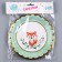 Paper “Fox” plate, in a set of 6 pcs.