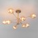 ASCOT chandelier, 8x60W E27, color gold