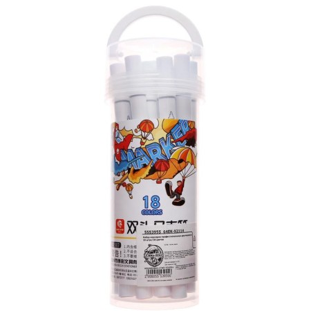 Set of markers for sketching bilateral 18 pieces/18 colors-6