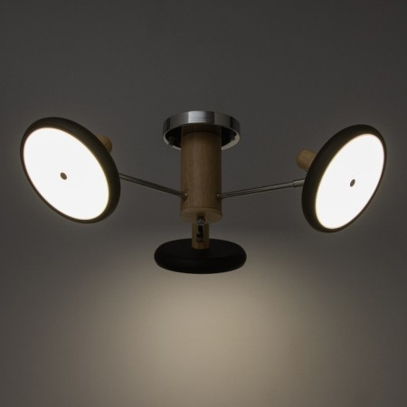 Julia chandelier 3XLED 72W 3000-6000K black-chromium 62x62x22 cm-3