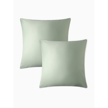 A set of pillowcases "Ethel" 70x70 cm - 2 pcs, green, 100% cotton, maco -satin