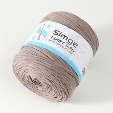 Knitted yarn secondary 90% cotton, 10% p/e, 100m/450 ± 50 g (gray-brown) mix-2