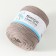 Knitted yarn secondary 90% cotton, 10% p/e, 100m/450 ± 50 g (gray-brown) mix