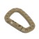 Tactical carbine d-shaped tundra, 84x56x7 mm, khaki color